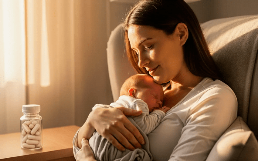La FDA aprueba el primer medicamento oral para tratar la depresión posparto en mujeres.